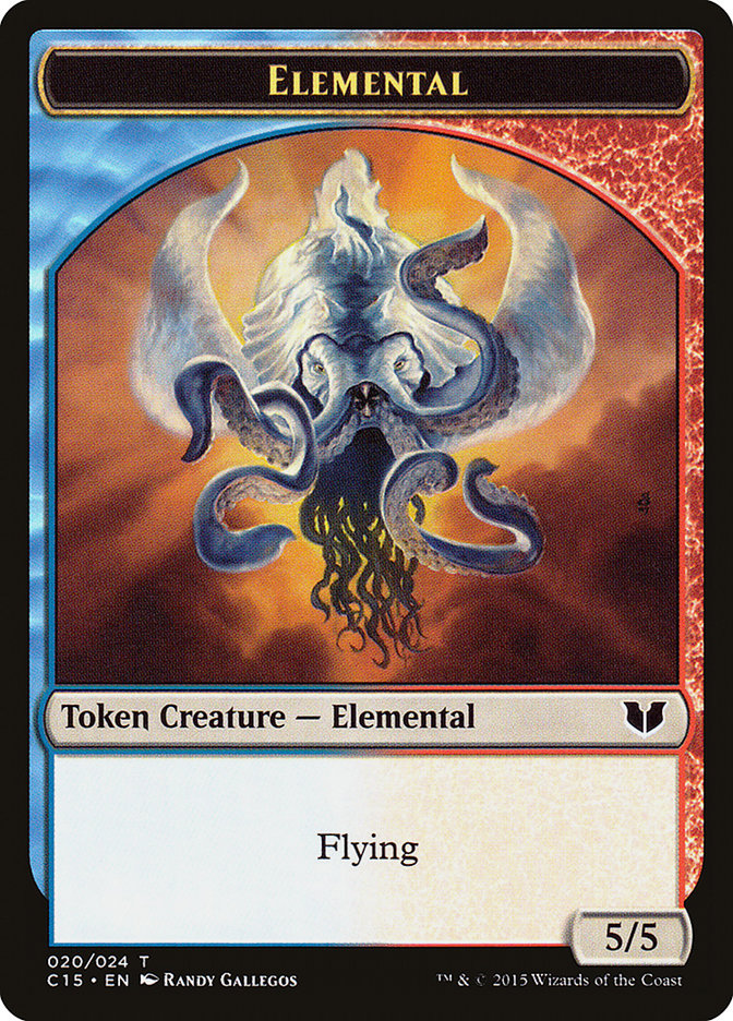 Drake // Elemental (020) Double-Sided Token [Commander 2015 Tokens] | Boutique FDB TCG