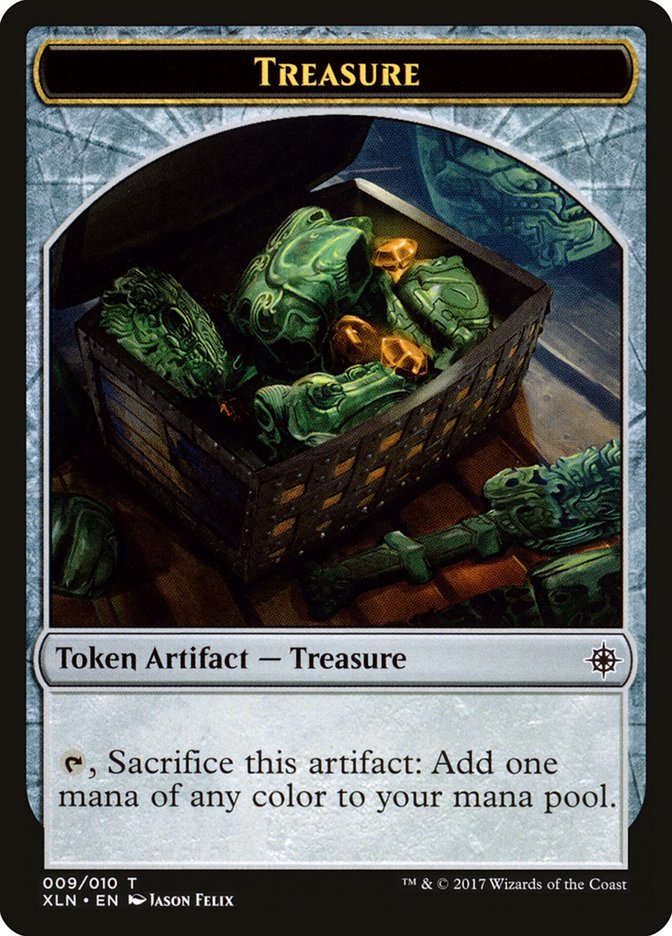 Treasure Token (009/010) [Ixalan Tokens] | Boutique FDB TCG