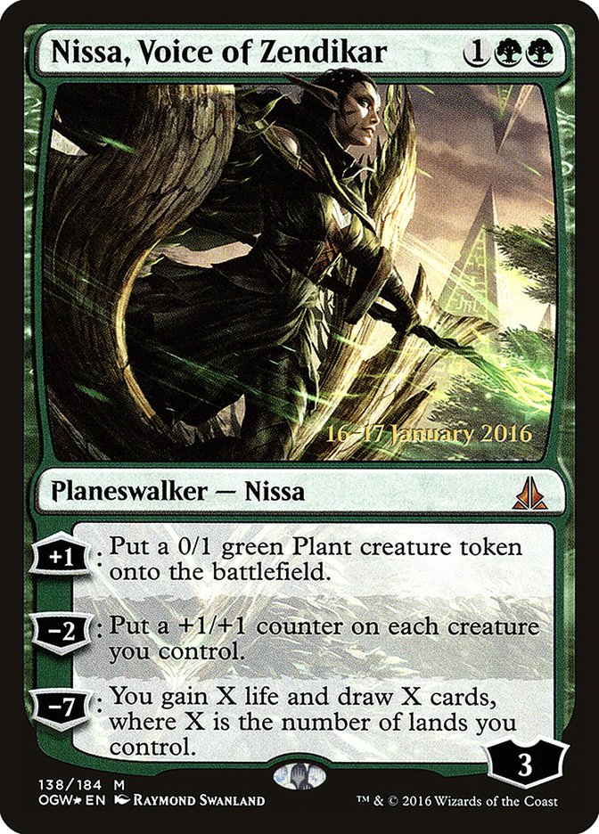 Nissa, Voice of Zendikar [Oath of the Gatewatch Prerelease Promos] | Boutique FDB TCG