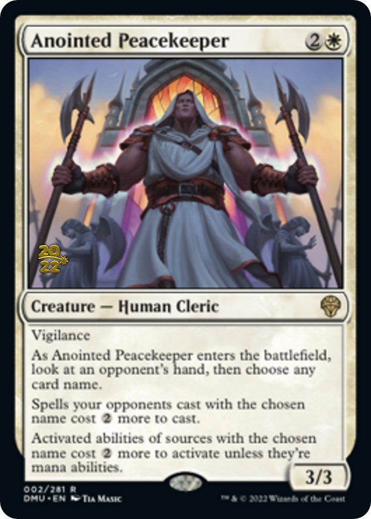 Anointed Peacekeeper [Dominaria United Prerelease Promos] | Boutique FDB TCG