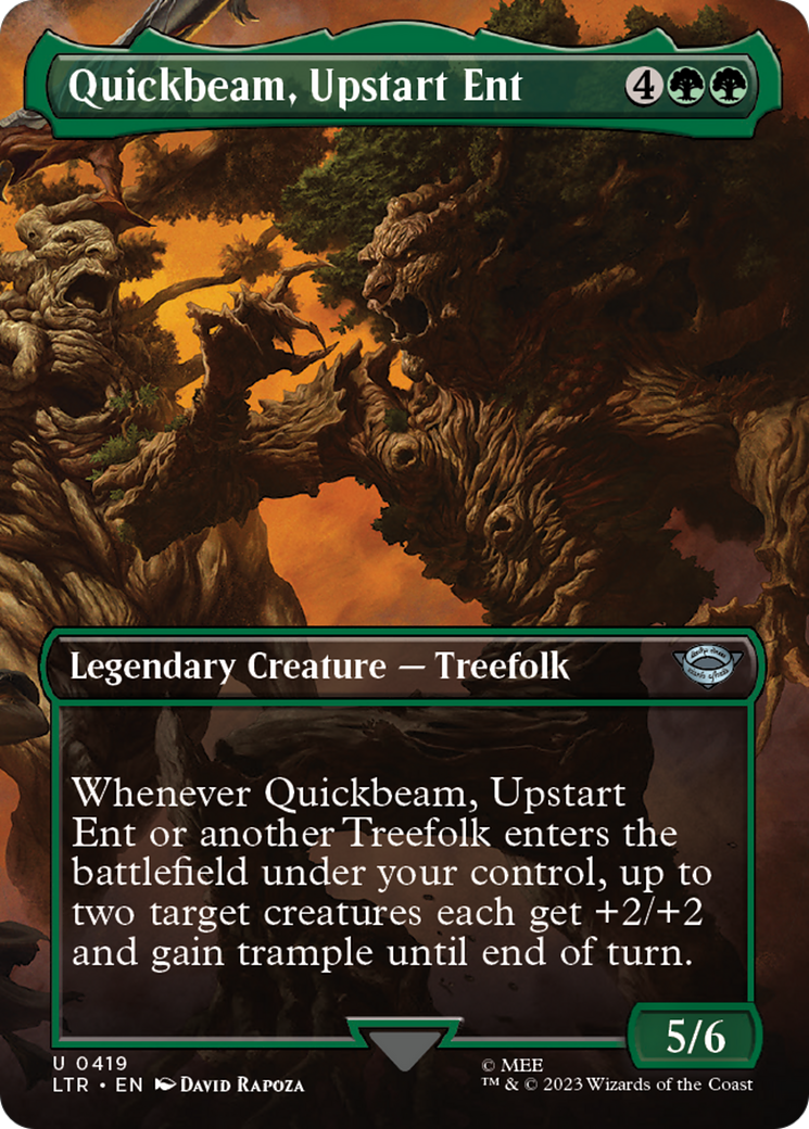 Quickbeam, Upstart Ent (Borderless Alternate Art) [The Lord of the Rings: Tales of Middle-Earth] | Boutique FDB TCG