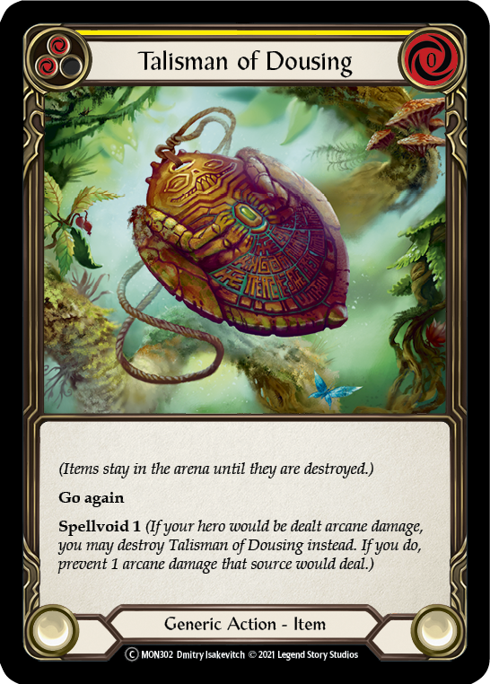 Talisman of Dousing [U-MON302-RF] (Monarch Unlimited)  Unlimited Rainbow Foil | Boutique FDB TCG