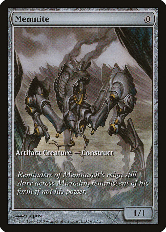Memnite (Game Day) (Extended Art) [Scars of Mirrodin Promos] | Boutique FDB TCG