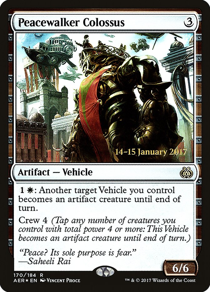 Peacewalker Colossus [Aether Revolt Prerelease Promos] | Boutique FDB TCG