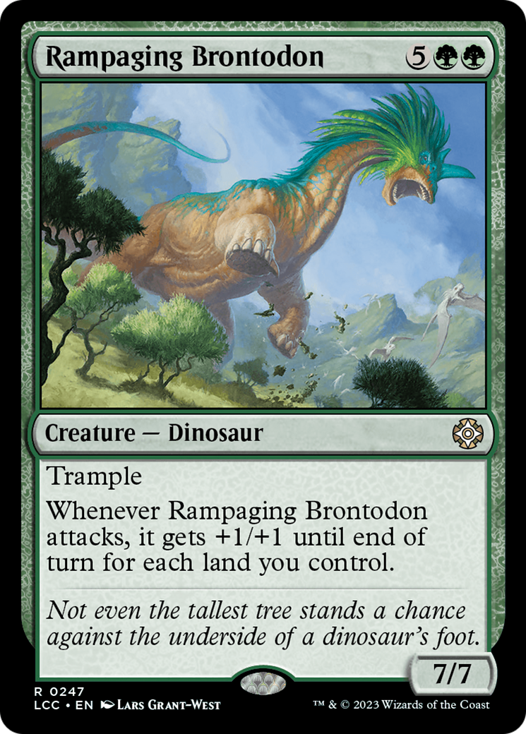 Rampaging Brontodon [The Lost Caverns of Ixalan Commander] | Boutique FDB TCG