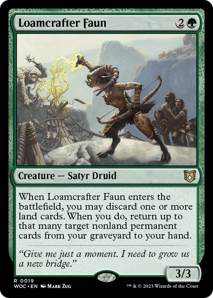 Loamcrafter Faun [Wilds of Eldraine Commander] | Boutique FDB TCG