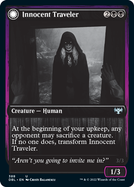 Innocent Traveler // Malicious Invader [Innistrad: Double Feature] | Boutique FDB TCG