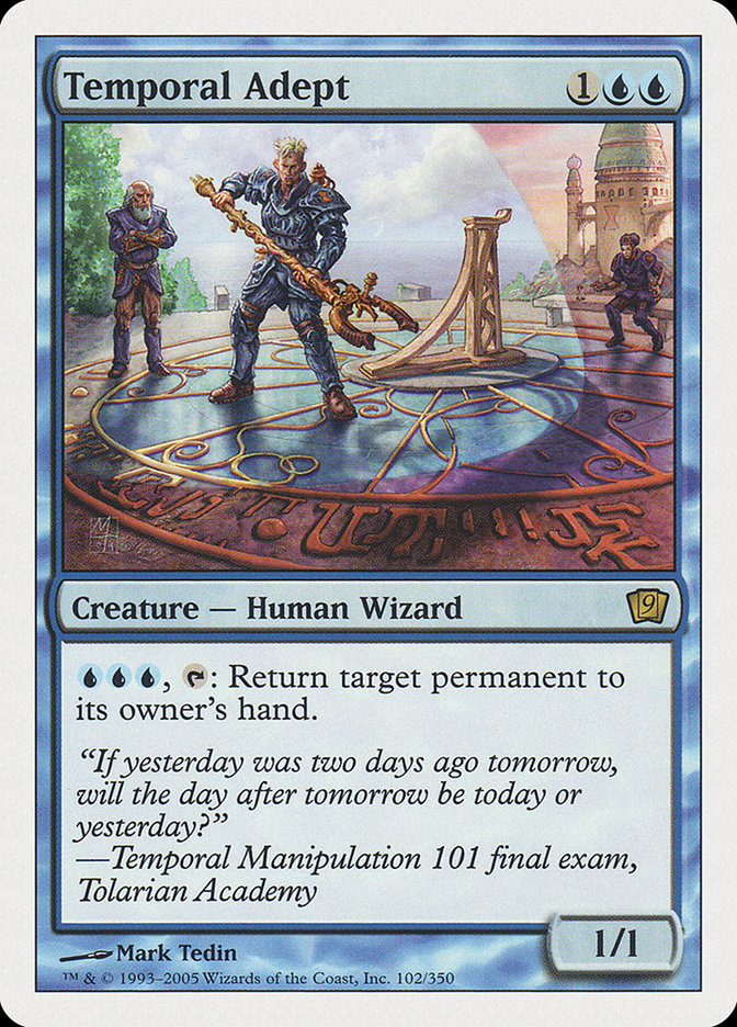 Temporal Adept [Ninth Edition] | Boutique FDB TCG