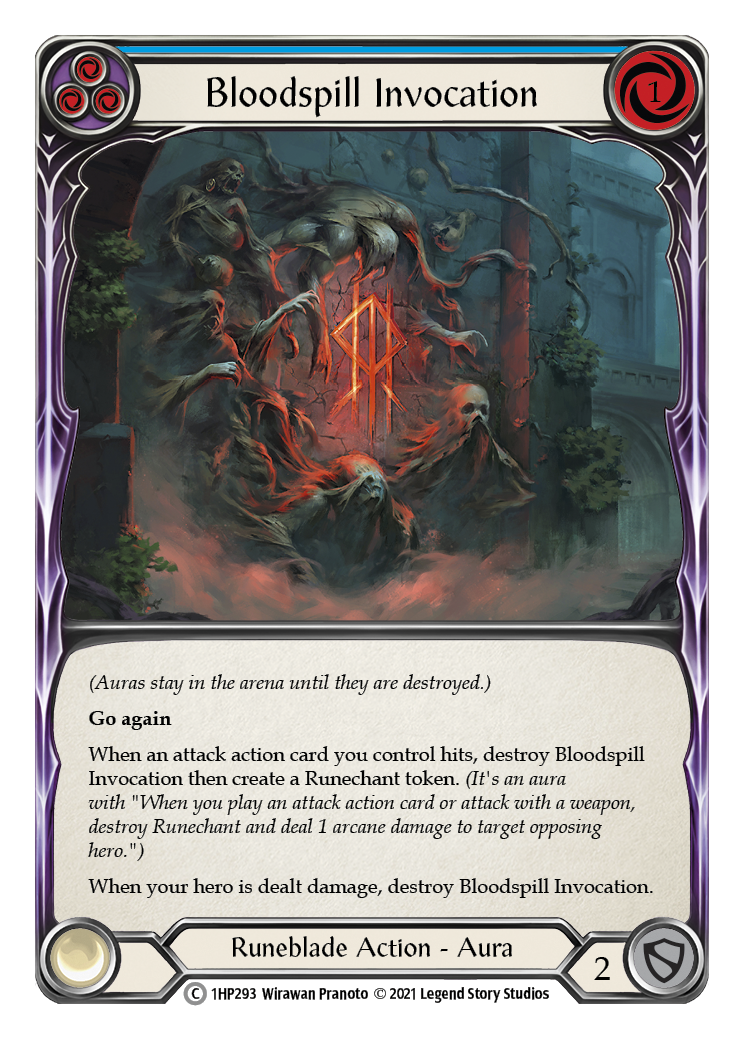 Bloodspill Invocation (Blue) [1HP293] (History Pack 1) | Boutique FDB TCG