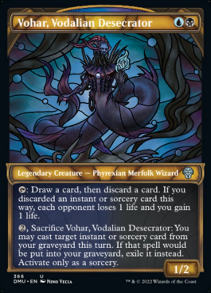 Vohar, Vodalian Desecrator (Showcase Textured) [Dominaria United] | Boutique FDB TCG