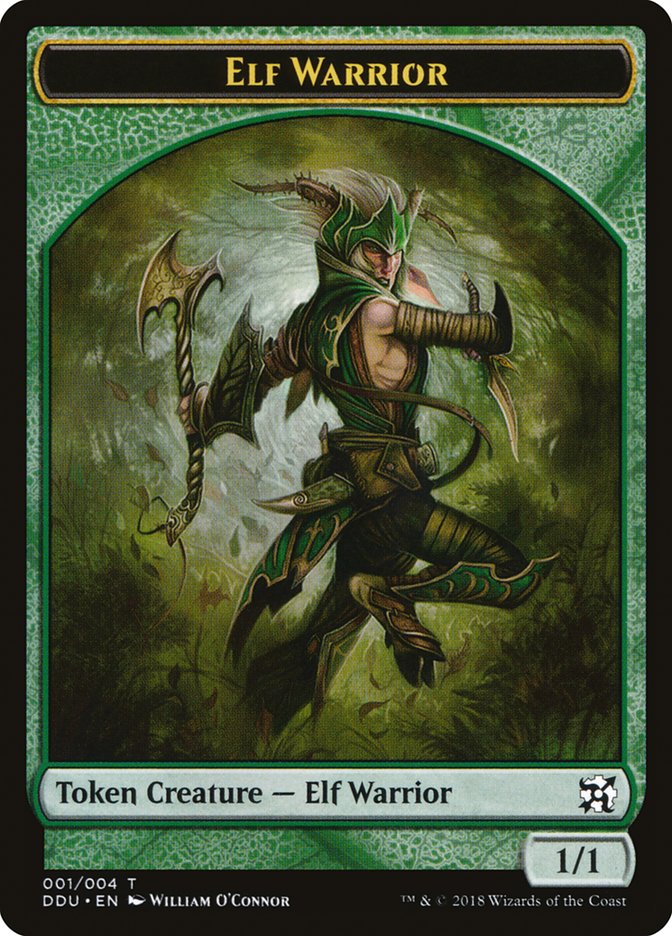 Elf Warrior Token [Duel Decks: Elves vs. Inventors Tokens] | Boutique FDB TCG