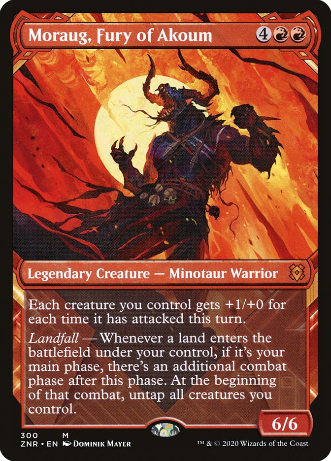 Moraug, Fury of Akoum (Showcase) [Zendikar Rising] | Boutique FDB TCG