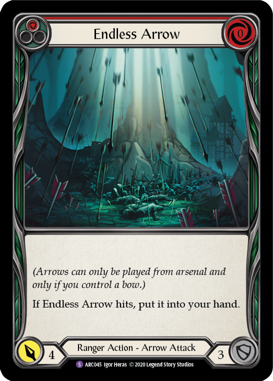 Endless Arrow [U-ARC045] (Arcane Rising Unlimited)  Unlimited Rainbow Foil | Boutique FDB TCG