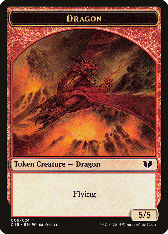 Dragon // Dragon Double-Sided Token [Commander 2015 Tokens] | Boutique FDB TCG