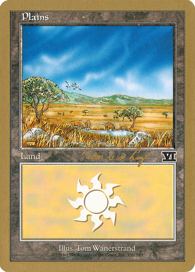 Plains (tvdl331) (Tom van de Logt) [World Championship Decks 2000] | Boutique FDB TCG