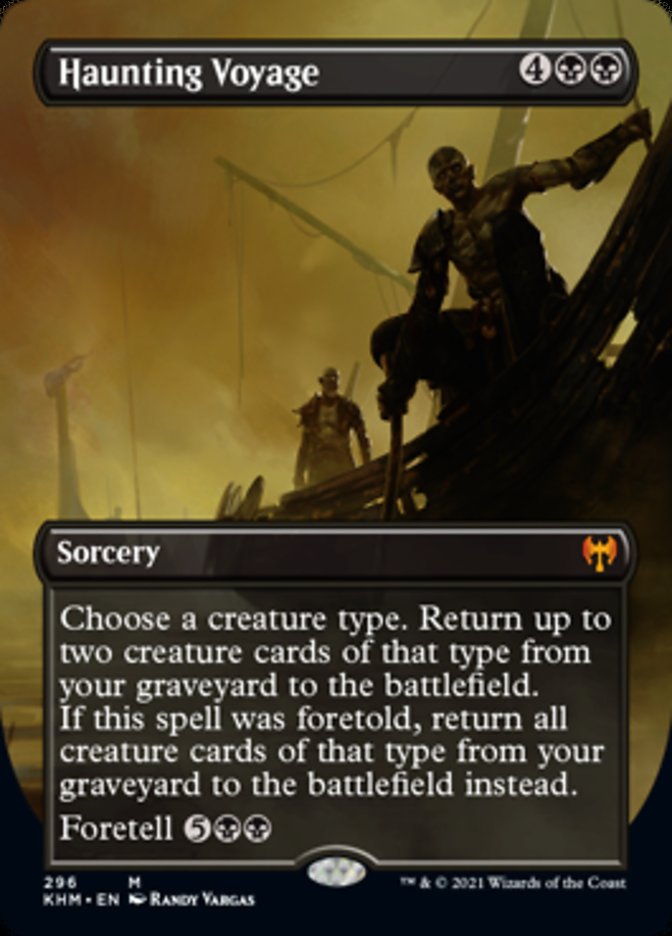 Haunting Voyage (Borderless Alternate Art) [Kaldheim] | Boutique FDB TCG