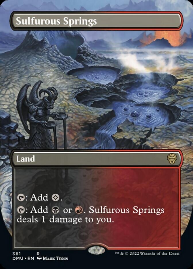 Sulfurous Springs (Borderless Alternate Art) [Dominaria United] | Boutique FDB TCG