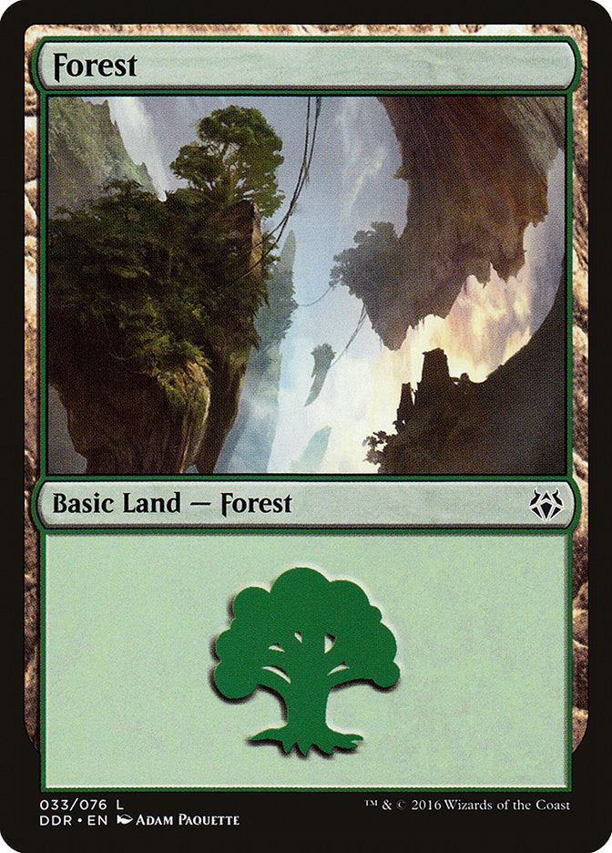 Forest (33) [Duel Decks: Nissa vs. Ob Nixilis] | Boutique FDB TCG