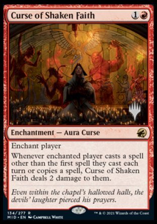 Curse of Shaken Faith (Promo Pack) [Innistrad: Midnight Hunt Promos] | Boutique FDB TCG