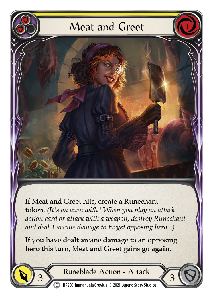 Meat and Greet (Yellow) [1HP286] (History Pack 1) | Boutique FDB TCG