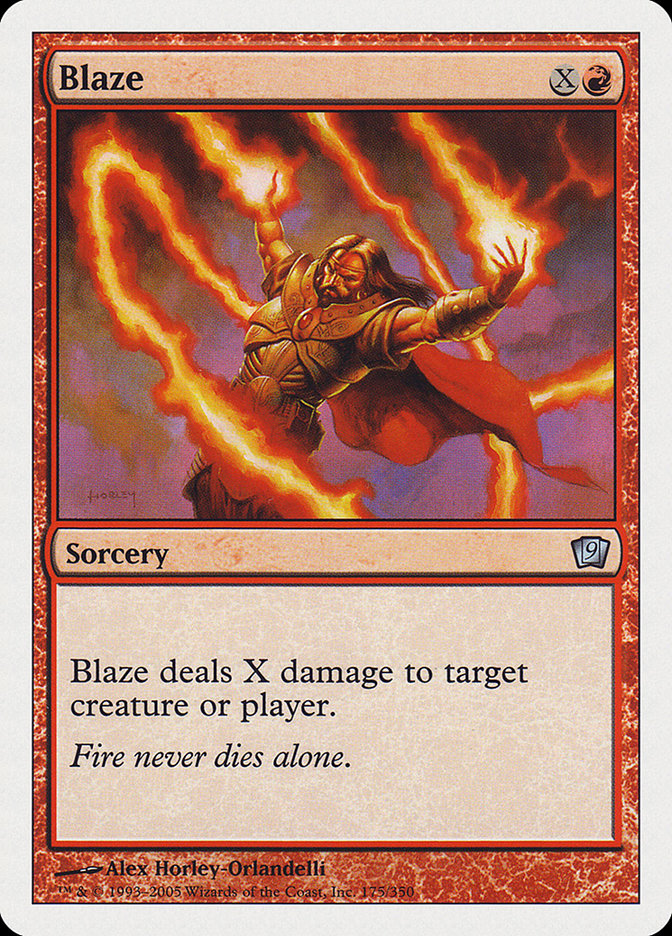 Blaze [Ninth Edition] | Boutique FDB TCG