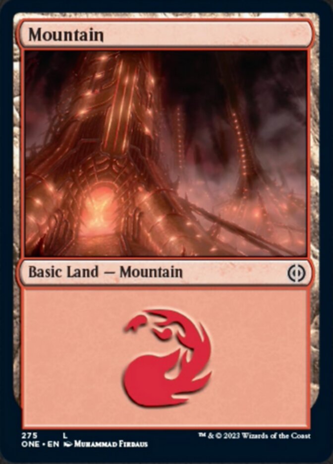 Mountain (275) [Phyrexia: All Will Be One] | Boutique FDB TCG