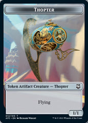 Thopter // Treasure Double-Sided Token [Dungeons & Dragons: Adventures in the Forgotten Realms Commander Tokens] | Boutique FDB TCG