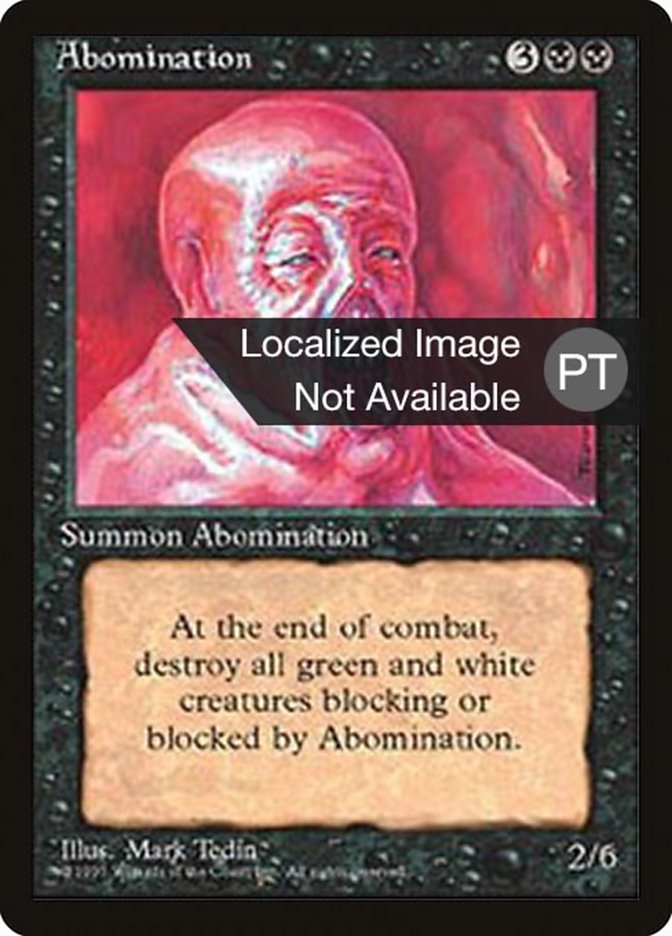 Abomination [Fourth Edition (Foreign Black Border)] | Boutique FDB TCG