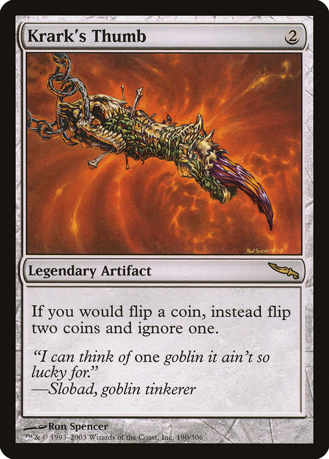 Krark's Thumb [Mirrodin] | Boutique FDB TCG