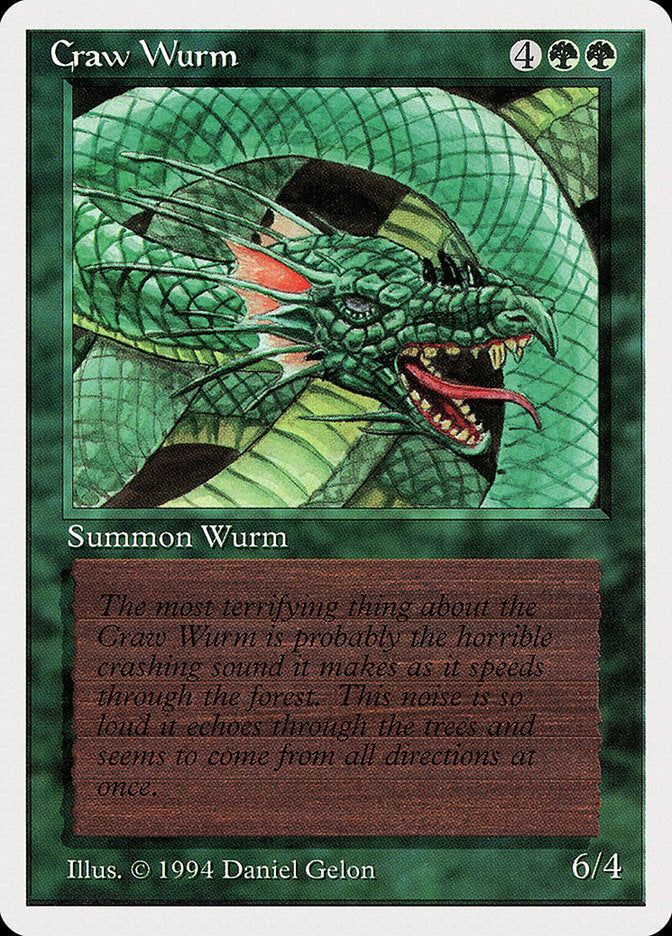 Craw Wurm [Summer Magic / Edgar] | Boutique FDB TCG