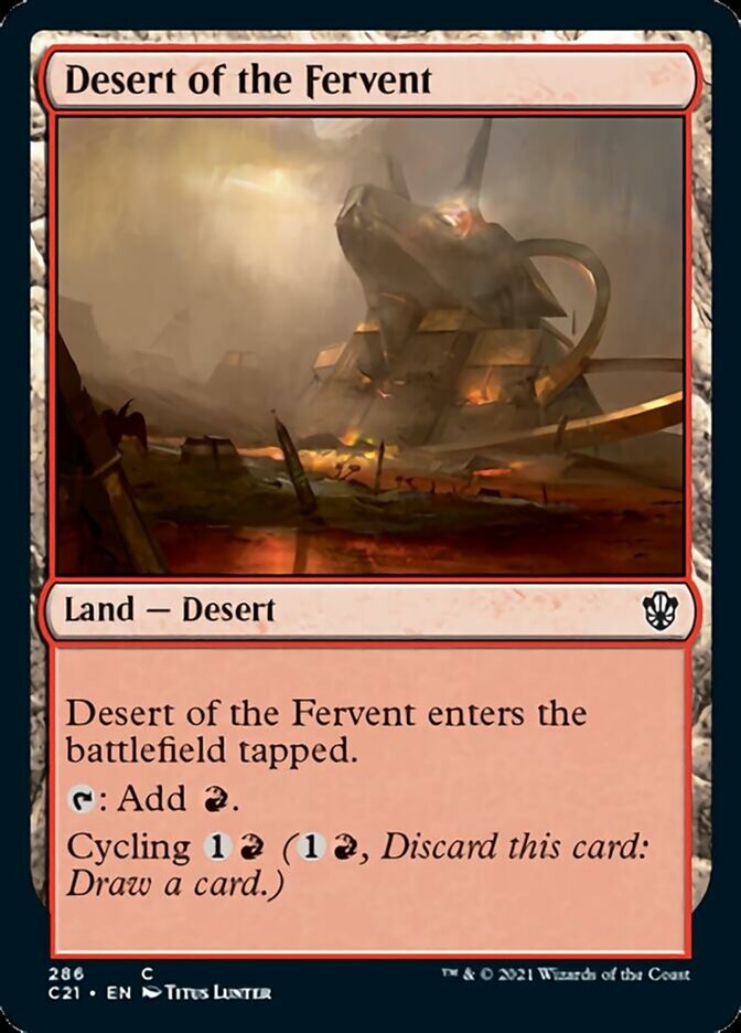 Desert of the Fervent [Commander 2021] | Boutique FDB TCG