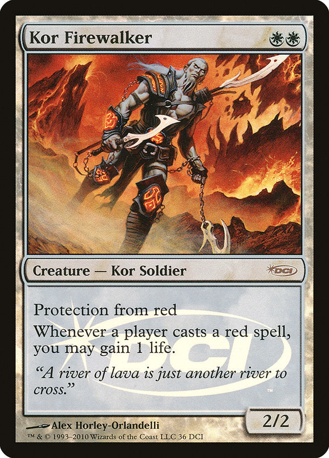 Kor Firewalker [Wizards Play Network 2010] | Boutique FDB TCG