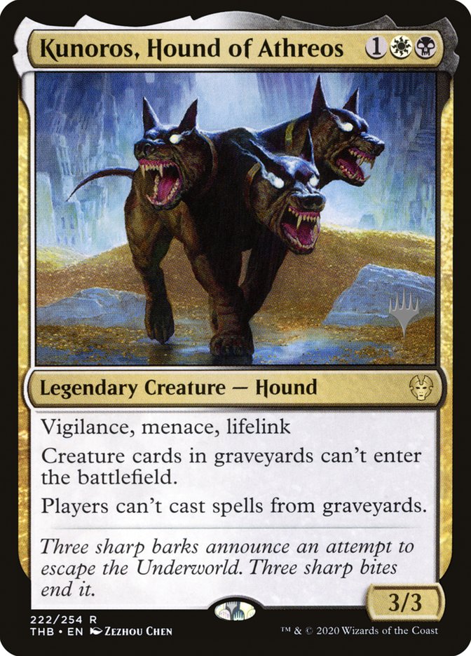 Kunoros, Hound of Athreos (Promo Pack) [Theros Beyond Death Promos] | Boutique FDB TCG