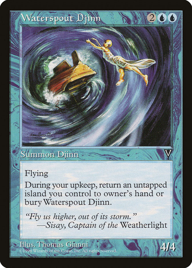 Waterspout Djinn [Visions] | Boutique FDB TCG