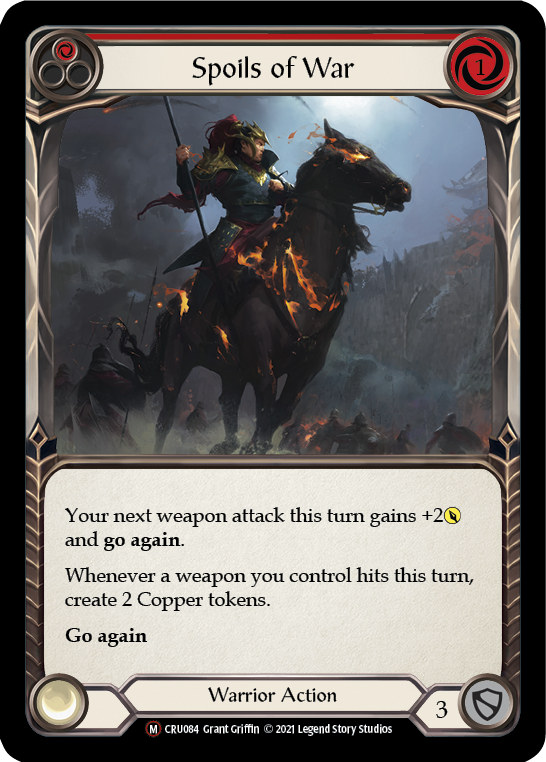 Spoils of War [U-CRU084] (Crucible of War Unlimited)  Unlimited Rainbow Foil | Boutique FDB TCG