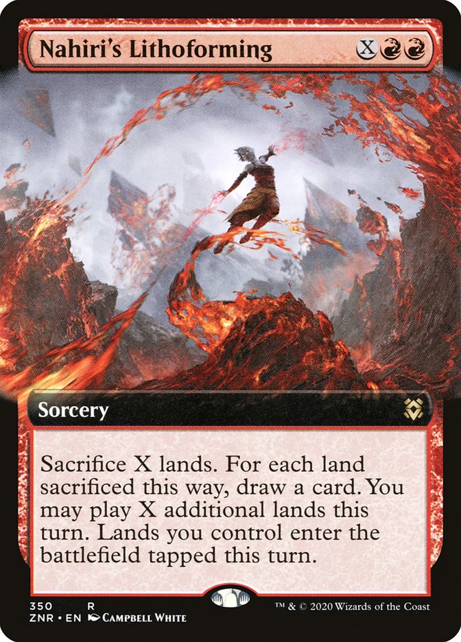 Nahiri's Lithoforming (Extended Art) [Zendikar Rising] | Boutique FDB TCG