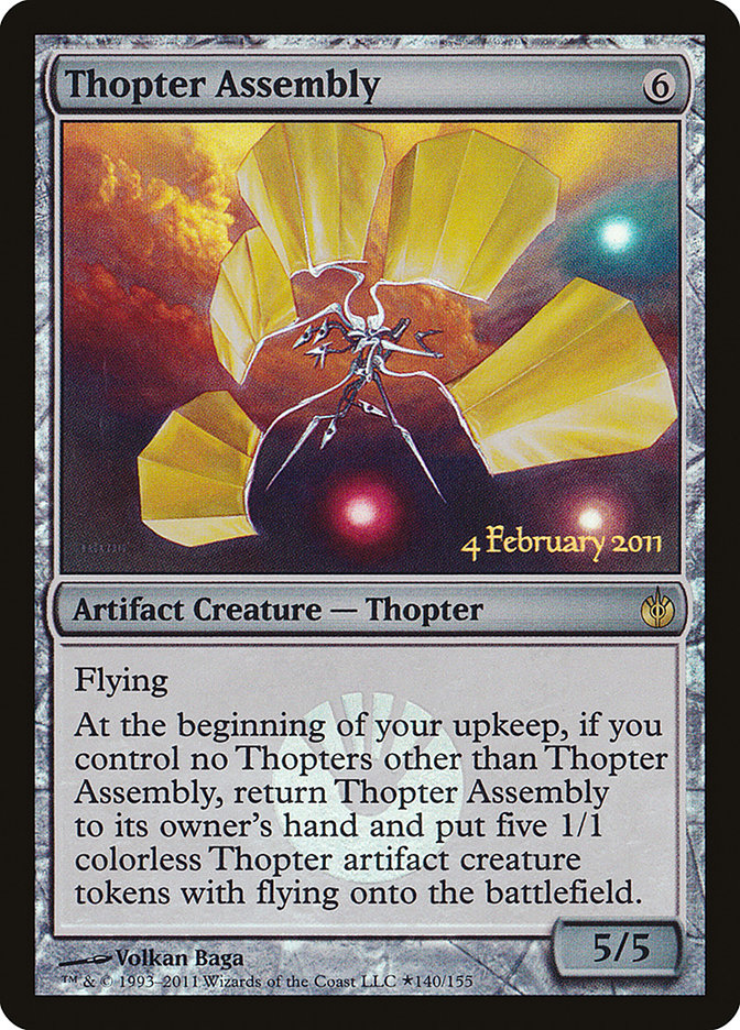 Thopter Assembly [Mirrodin Besieged Prerelease Promos] | Boutique FDB TCG