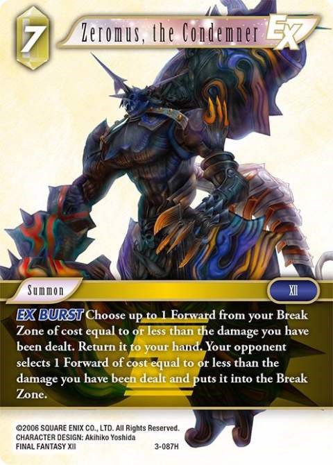 Zeromus, the Condemner EX [Opus III] | Boutique FDB TCG