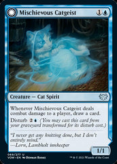 Mischievous Catgeist // Catlike Curiosity [Innistrad: Crimson Vow] | Boutique FDB TCG