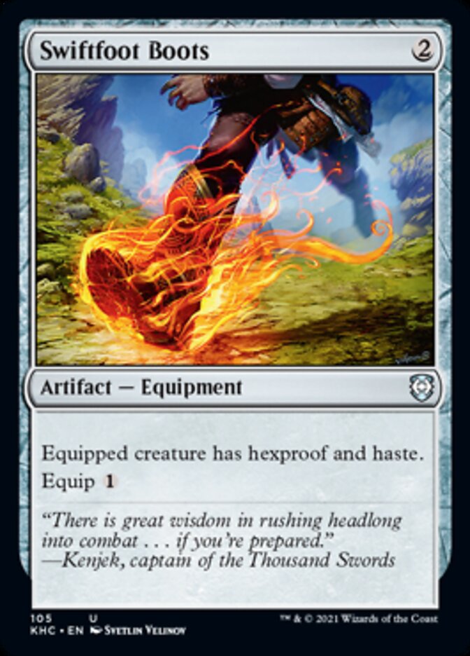 Swiftfoot Boots [Kaldheim Commander] | Boutique FDB TCG