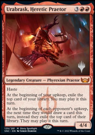 Urabrask, Heretic Praetor (Promo Pack) [Streets of New Capenna Promos] | Boutique FDB TCG