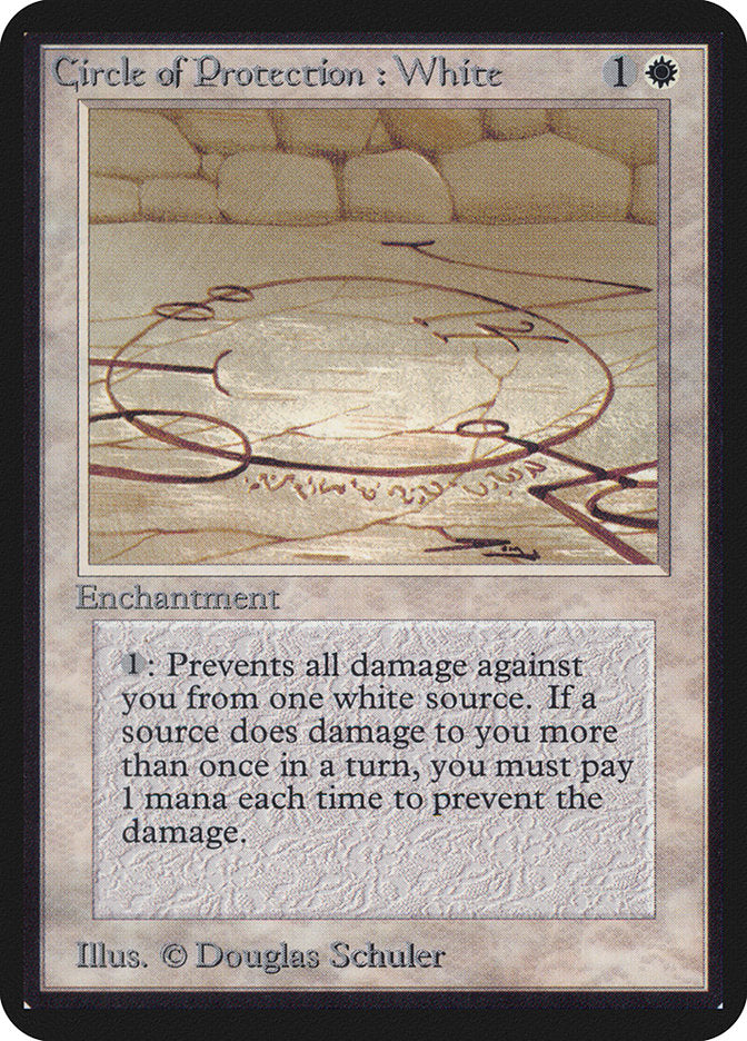 Circle of Protection: White [Alpha Edition] | Boutique FDB TCG