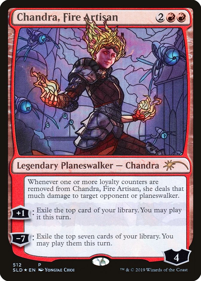 Chandra, Fire Artisan (Stained Glass) [Secret Lair Drop Promos] | Boutique FDB TCG