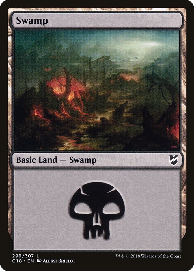 Swamp (299) [Commander 2018] | Boutique FDB TCG