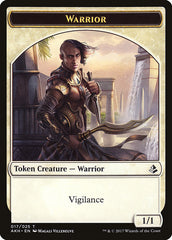 Warrior // Labyrinth Guardian Double-Sided Token [Amonkhet Tokens] | Boutique FDB TCG