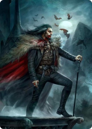 Dracula, Blood Immortal Art Card [Innistrad: Crimson Vow Art Series] | Boutique FDB TCG