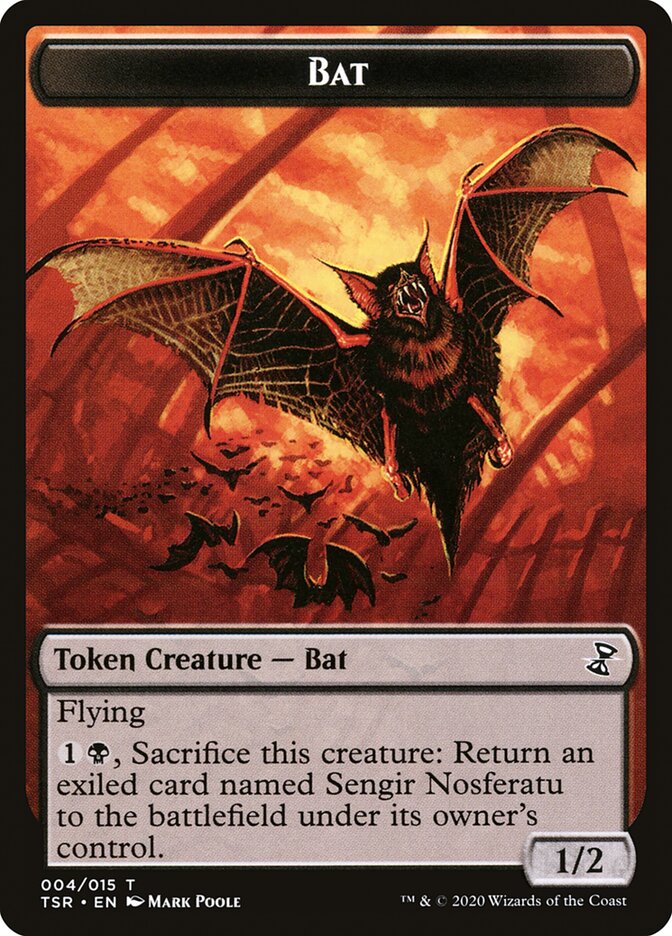 Bat Token [Time Spiral Remastered Tokens] | Boutique FDB TCG