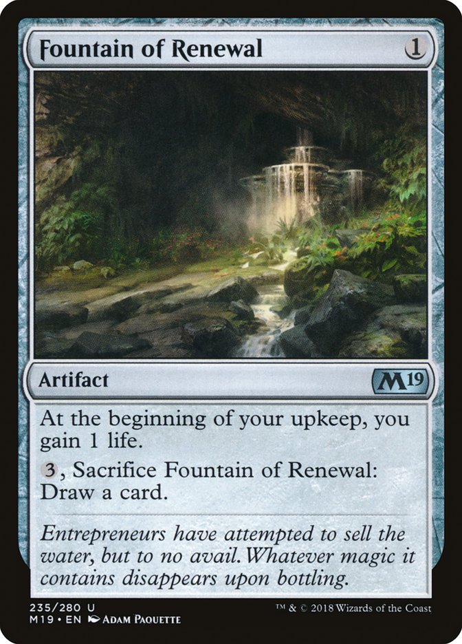 Fountain of Renewal [Core Set 2019] | Boutique FDB TCG