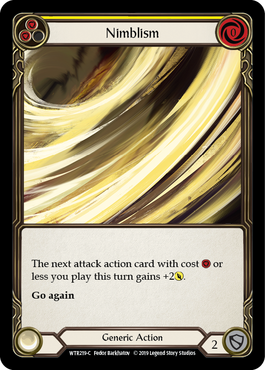 Nimblism (Yellow) [WTR219-C] (Welcome to Rathe)  Alpha Print Normal | Boutique FDB TCG