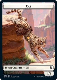 Cat // Hydra Double-Sided Token [Zendikar Rising Tokens] | Boutique FDB TCG